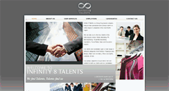 Desktop Screenshot of infinity8talents.com